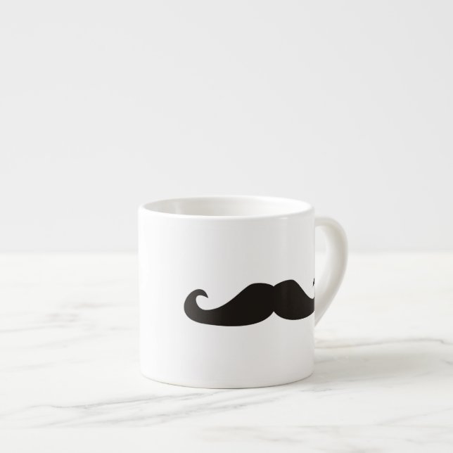 Retro gentelman Schnurrbart-Hipster Espresso-Tasse Espressotasse (Vorderseite Rechts)