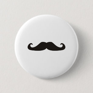 Retro gentelman Schnurrbartillustration Button