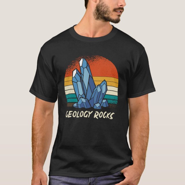Retro Geology Rocks T-Shirt (Vorderseite)