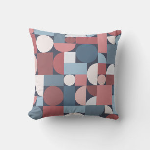 Retro Geometric Art Americana Kissen