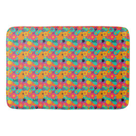 Retro Geometric Bath Mat - Bold & Chic Décor Badematte