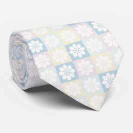 Retro Geometric Floral Pattern Neck Tie Krawatte
