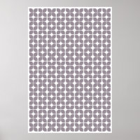 Retro Geometric Leaf Muster Taupe