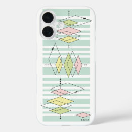 Retro Geometric Mitte des Jahrhunderts Modernes iP iPhone 16 Hülle