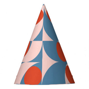 Retro Geometric: Modernes Vintages Mosaik. Partyhütchen