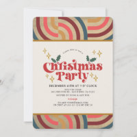 Retro Geometric Pattern Gold Weihnachtsgeschenk Pa