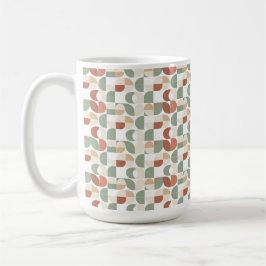 Retro Geometric Pattern Kaffeetasse