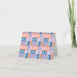 Retro Geometric Pattern Soft Pastel Stationery