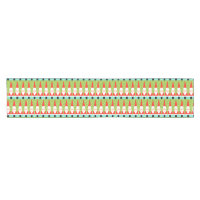Retro Geometric Santa Table Runner