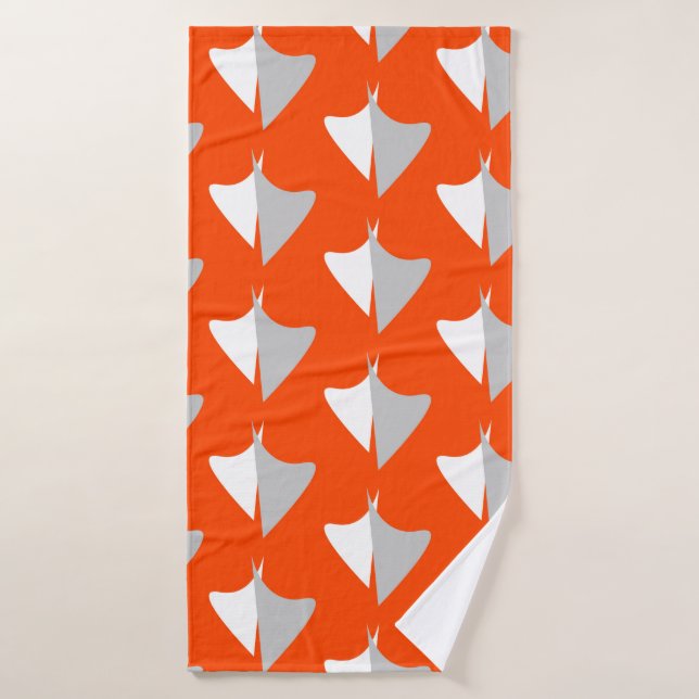Retro geometric shapes with seamless patternabstra (Serviette de bain)