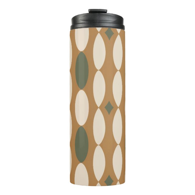 Retro Geometric Thermal Tumbler Thermosbecher (Vorderseite)