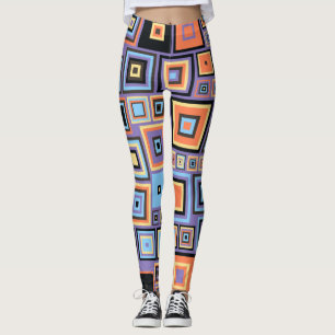 Retro Geometric Vintag 60er Vibe Leggings