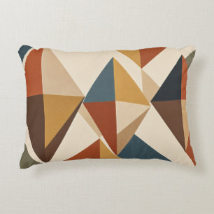 Retro-geometrische Farbbalken Dekokissen