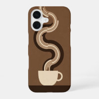 Retro-geometrische Kaffeedämpfe