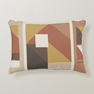 Retro-geometrische Mosaik Dekokissen