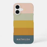 Retro-geometrische Pastell-Farbblock-Personalisier
