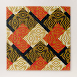 Retro geometrische Quadrate: Vintage-Muster.