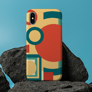 Retro-geometrische Risographen-Style Abstract-Desi Case-Mate iPhone Hülle