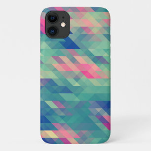 Retro geometrischer Dreieck-Muster-Galaxie-Kasten iPhone 11 Hülle