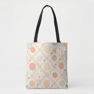 Retro-geometrischer Kreis Abstrakter Stil der Mi Tasche