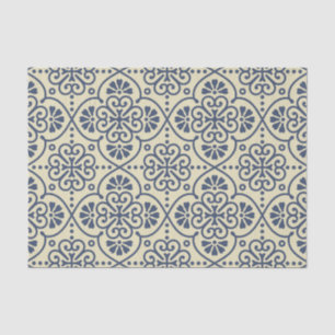 Retro geometrisches dekoratives mit Blumenmuster Seidenpapier