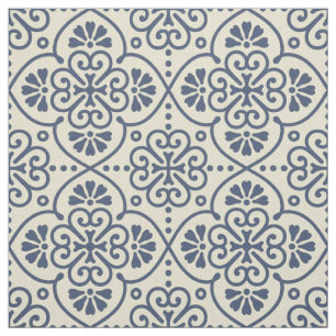 Retro geometrisches dekoratives mit Blumenmuster Stoff