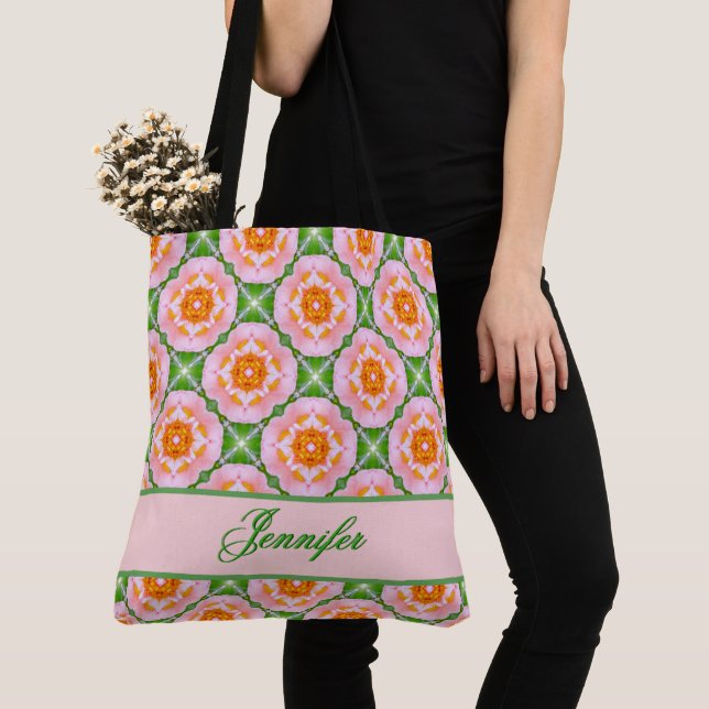 Retro geometrisches mit Blumenmuster Tasche (Von Nahem)