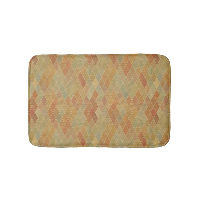 Retro geometrisches Muster 2 Badematte (Vorderseite)