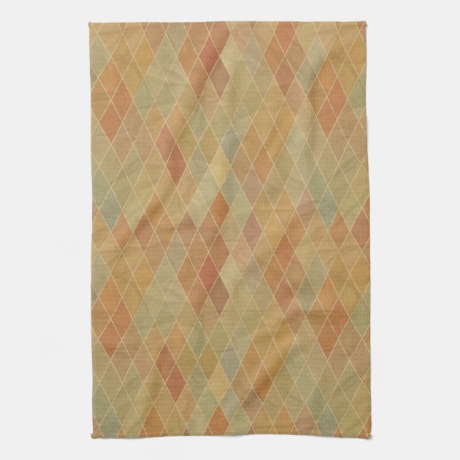 Retro geometrisches Muster 2 Handtuch (Vertikal)
