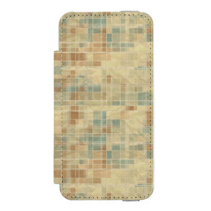 Retro geometrisches Muster 2 Incipio Watson™ iPhone 5 Geldbörsen Hülle