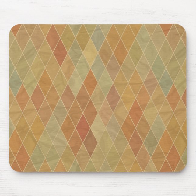 Retro geometrisches Muster 2 Mousepad (Vorne)