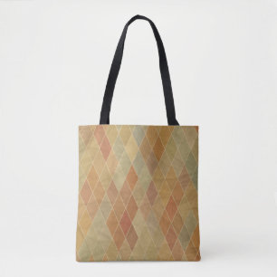 Retro geometrisches Muster 2 Tasche
