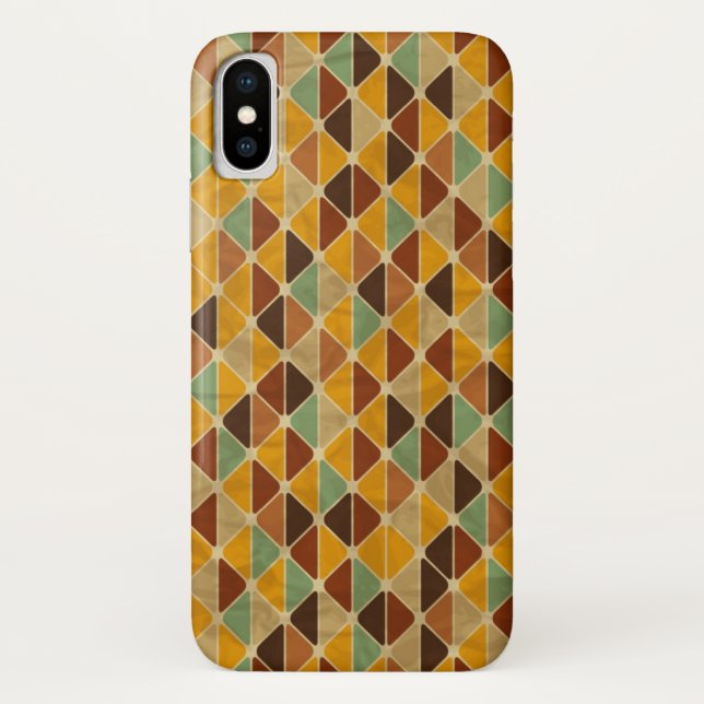 Retro geometrisches Muster 3 2 Case-Mate iPhone Hülle (Rückseite)