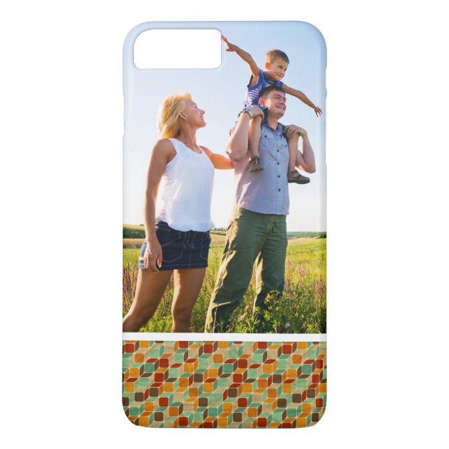 Retro geometrisches Muster 4 2 des Case-Mate iPhone Hülle (Rückseite)