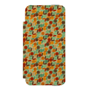 Retro geometrisches Muster 4 Incipio Watson™ iPhone 5 Geldbörsen Hülle