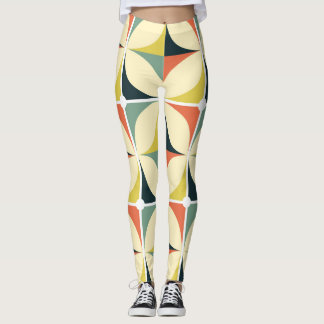 Retro-geometrisches Muster der 60er Jahre. Leggings