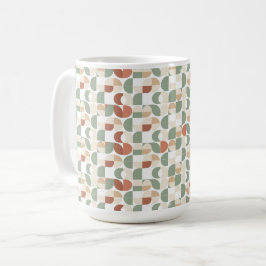 Retro geometrisches Muster Kaffeetasse