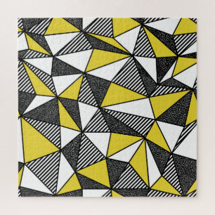 Retro-geometrisches Muster mit geringer Pollänge