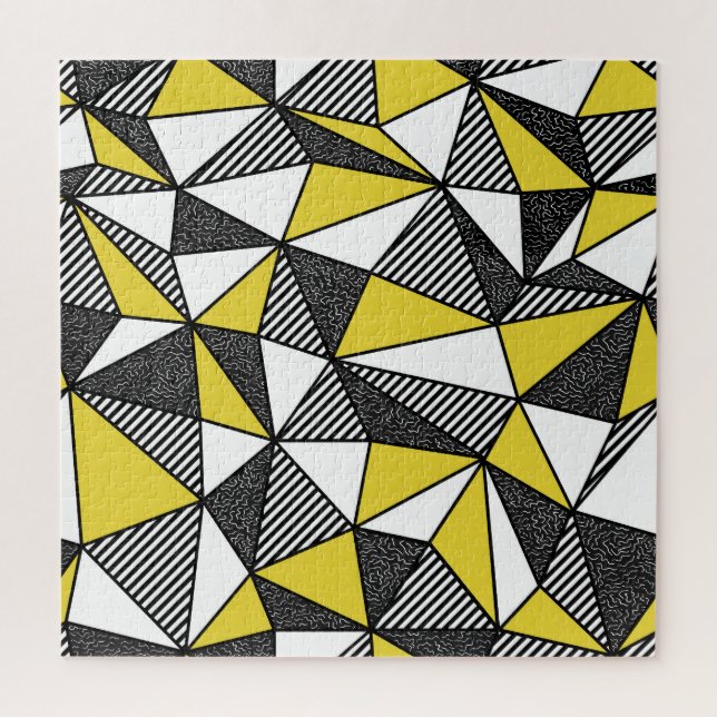 Retro-geometrisches Muster mit geringer Pollänge (Vertikal)