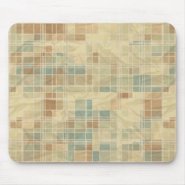 Retro geometrisches Muster Mousepad (Vorne)