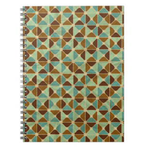 Retro geometrisches Muster Notizblock