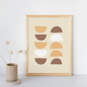 Retro geometrisches Muster Poster