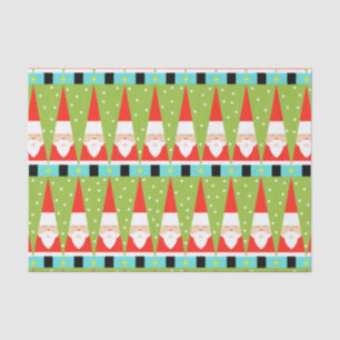 Retro geometrisches Sankt-Seidenpapier Seidenpapier