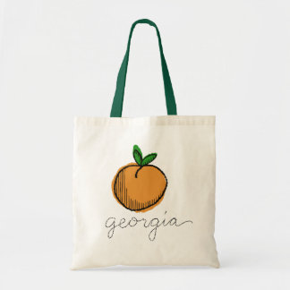 Retro Georgia Peach Tote Bag Tragetasche