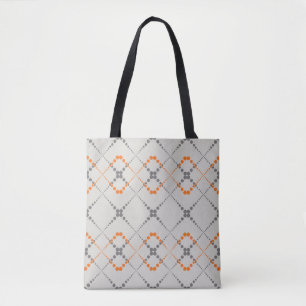 Retro gepunktetes Zick-Zack-Muster Tasche