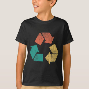 Retro-Gerecycelt Logo schützen Nature Earth Day Me T-Shirt