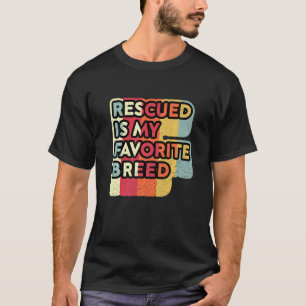 Retro gerettet ist mein Lieblingshundin T-Shirt