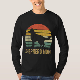 Retro German Shepherd Mama Gift Dog Mutter Pet She T-Shirt