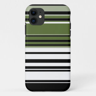 Retro gestreift Abstrakt Art. 2 iPhone 11 Hülle