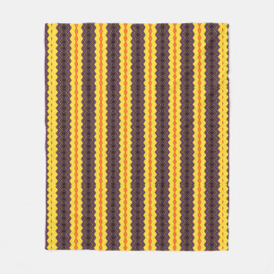 Retro gestreift fleecedecke